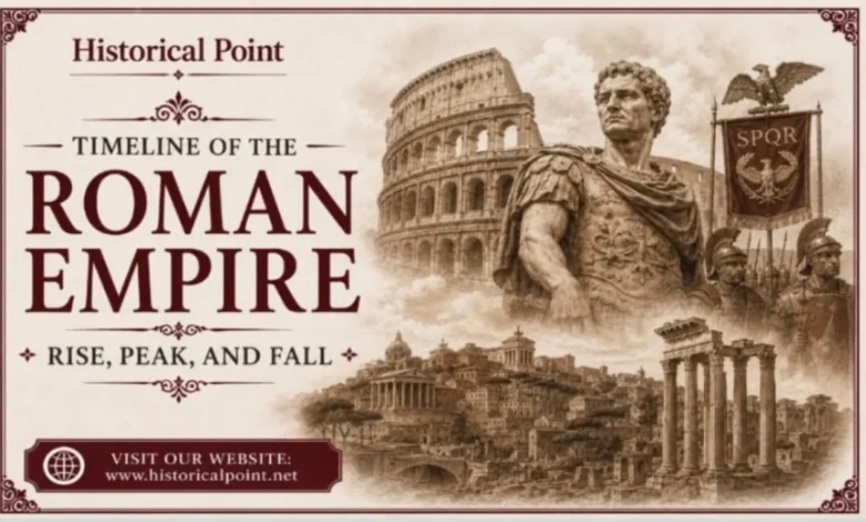Timeline of the Roman Empire: Rise, Peak, and Fall